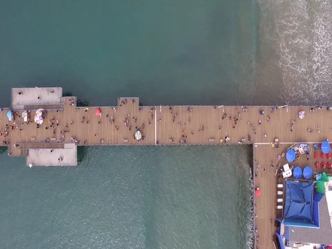 Santa Monica Pier Stock Footage 78991747