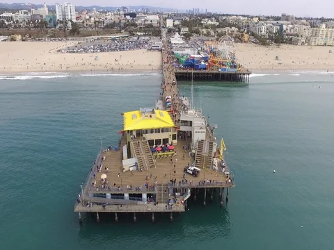 Santa Monica Pier Stock Footage 78991785