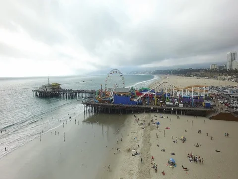 Santa Monica Pier Video stock 81769650