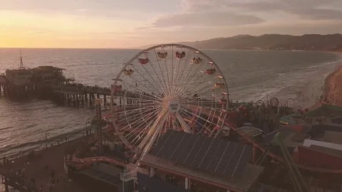 Santa Monica pier Stock Footage 84250010