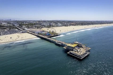 Santa Monica Pier Video stock 219524643
