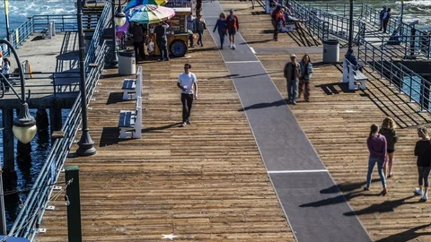 Santa Monica Pier Fun Stock Footage 106549624