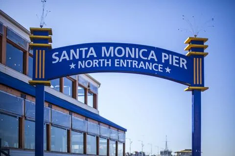 Santa Monica Pier. Stock Photos
