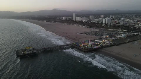 Santa Monica Sunset Stock Footage 150449651
