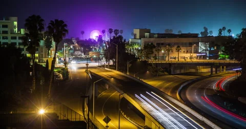Santa Monica Time-Lapse Stock Footage 41714917