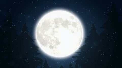 Santa on the Moon. Vídeos de archivo 86874080