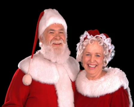 Santa &amp; Mrs. Claus Close Up Stock Footage 754352