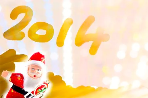 Santa new year Stock Illustration