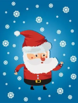 Santa new year Stock Illustration