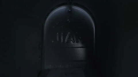 Santa opening mailbox Stock-Footage 62345636