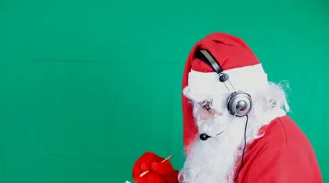 Santa operator Stock-Footage 12045889