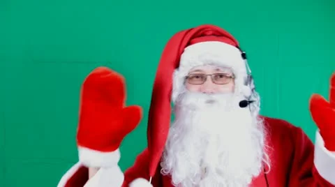 Santa operator Video stock 12045954