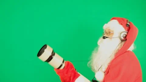 Santa operator Vídeos de archivo 12046751