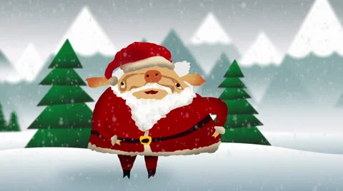 Santa pig Video stock 33169846