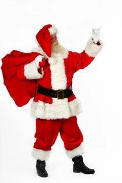 Santa pointing Stock Photos