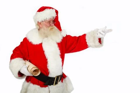 Santa pointing Stock Photos