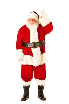 Santa: pointing upwards Stock Photos