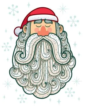 Santa Portrait Stock Illustration