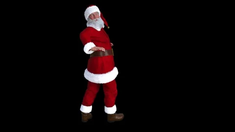 Santa Posing Stock Footage 116436120