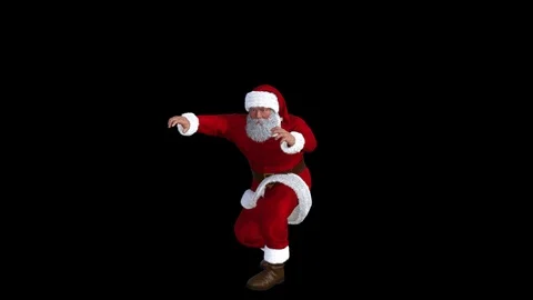 Santa with power Stock Footage 117072888