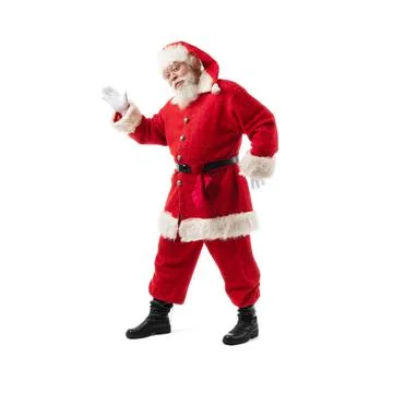 Santa presenting blank copy space Stock Photos