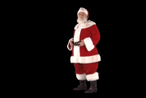 Santa presenting something Stock Footage 754371