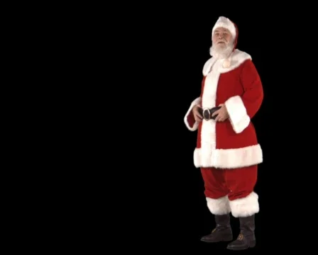 Santa presenting something Stock Footage 754374