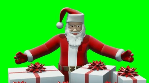 Santa represents gifts Stock Footage 8997279