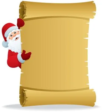Santa Scroll 2 Stock Illustration