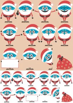 Santa Set Stock Illustration