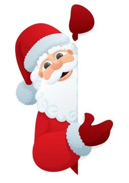 Santa Sign Stock Illustration