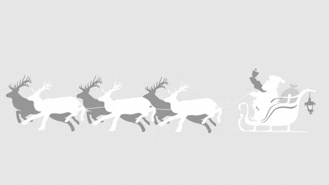 Santa Sleigh Stock Footage 166463026