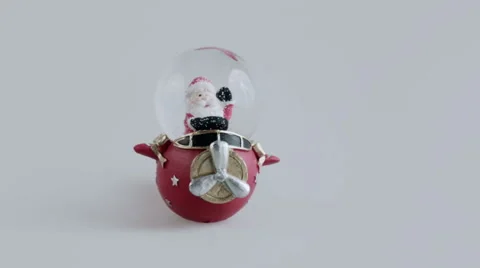 Santa Snow Globe Stock Footage 68601265