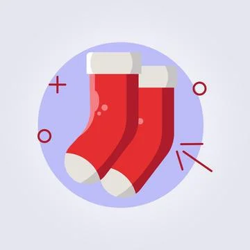 Santa socks icon vector illustration design Stock Illustration