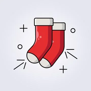 Santa socks icon vector illustration design Illustrazione stock