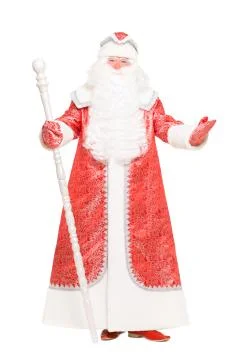 Santa with a staff Stock Photos