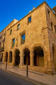Santa Tecla old hospital facade Tarragona Stock Photos