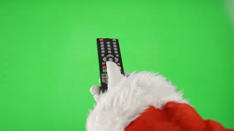 Santa using a television remote control Vidéo 289091640