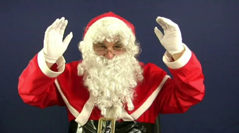 Santa Wave Stock Footage 77700