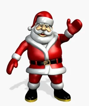 Santa Waving Stock-Illustration