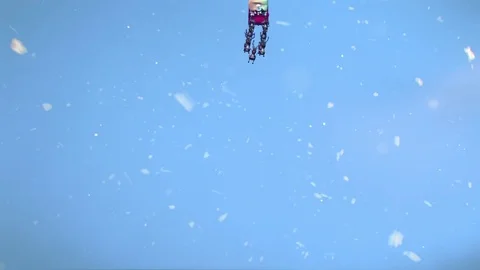 SantaAndReindeer FlyOver Vídeos de archivo 81801087