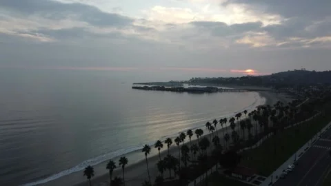 SantaBarbaraStretch Stock Footage 166742995