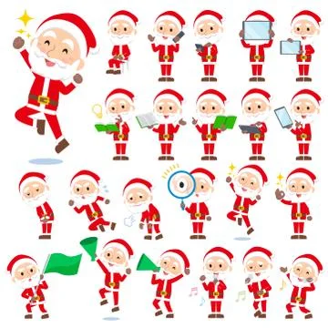 Santaclaus old man Stock Illustration