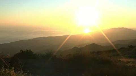 Santainez motion sunset Stock-Footage 11017179
