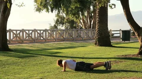 SantaMonicaPark workingout 3589 Stock Footage 11230215