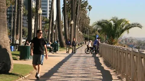 SantaMonicaWalkPath 3505 Stock Footage 11228792