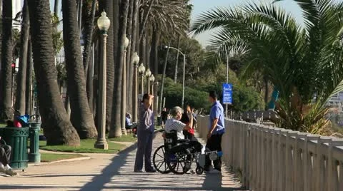 SantaMonicaWalkPath3 3503 Stock Footage 11232869