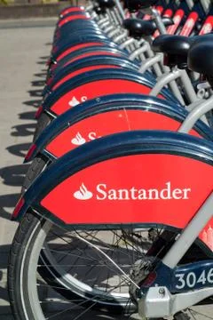 Santander bikes Stock Photos