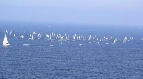 Santander, Spain - September 12, 2014: ISAF Sailing World Championships Stock Footage 41826573