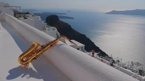 Santarini &amp; Saxophone Stock Footage 94502244